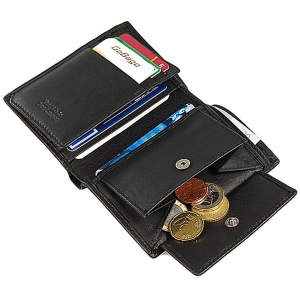 Herren Geldbörse Echtleder Herrenbörse Geldbeutel mit RFID Blocker 60946