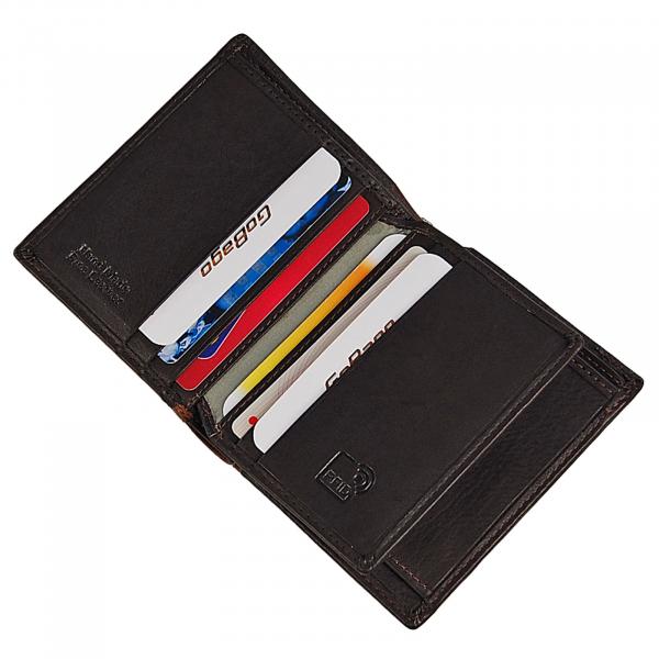 Geldbörse Leder Herrenbörse RFID Schutz Münzgeldfach Reißversluss 60948