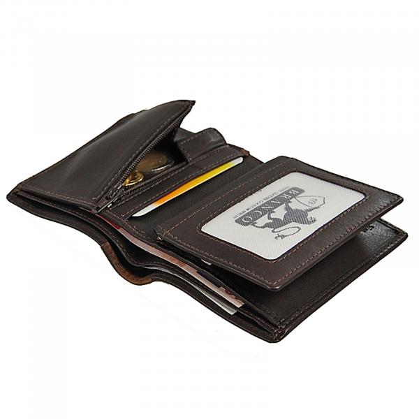 Geldbörse Leder Herrenbörse RFID Schutz Münzgeldfach Reißversluss 60948