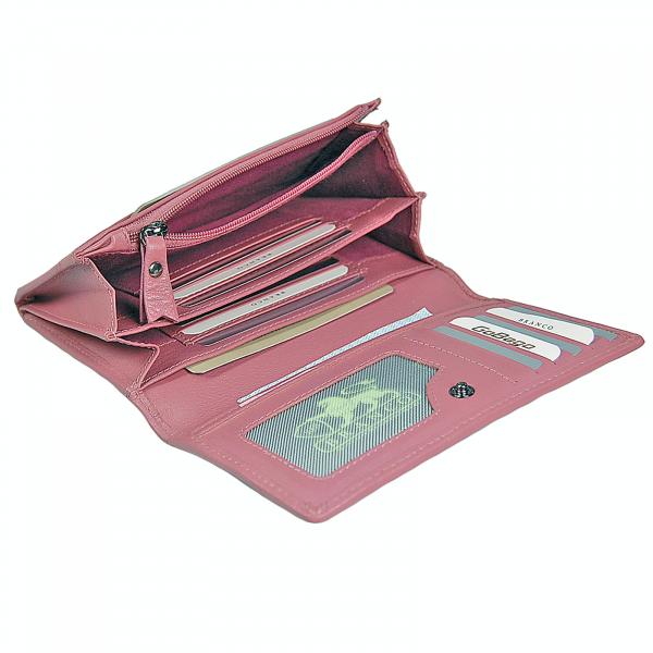 Damen Geldbörse Leder Damenbörse RFID Portemonnaie Geldbeutel Börse 64271