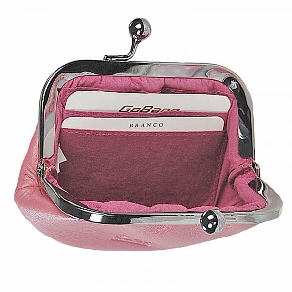 Damenbörse Geldbörse Leder Geldbeutel Knipsbörse Bügelbörse Knipser 64767